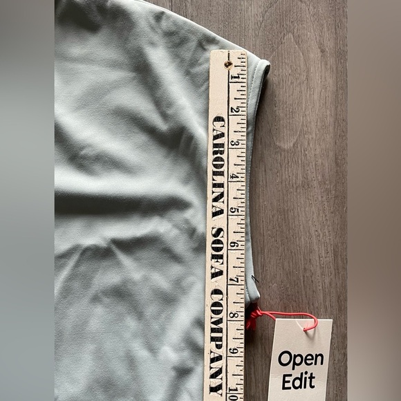 Smooth Edit Funnel Neck Midi Dress Open Edit Teal Pond Women’s Large NWT - Picture 12 of 15